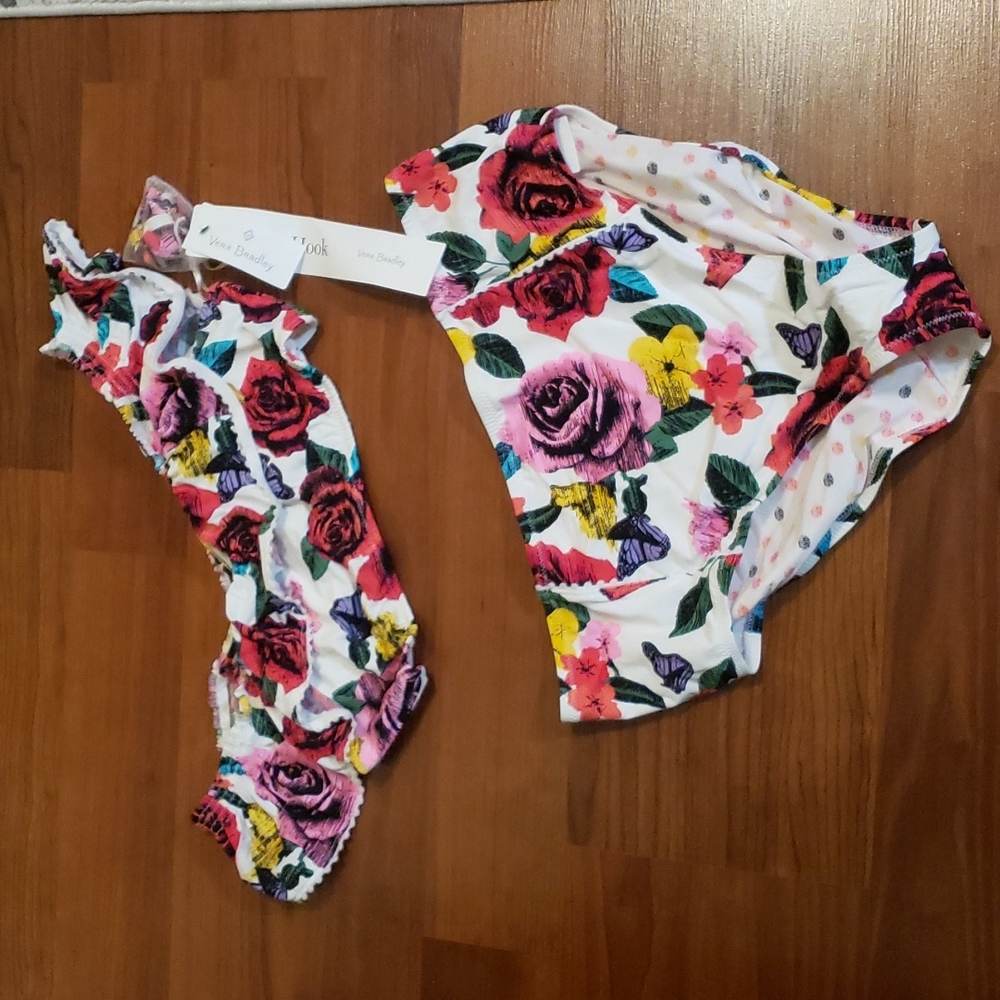NWT Vera Bradley high waist two piece swimsuit